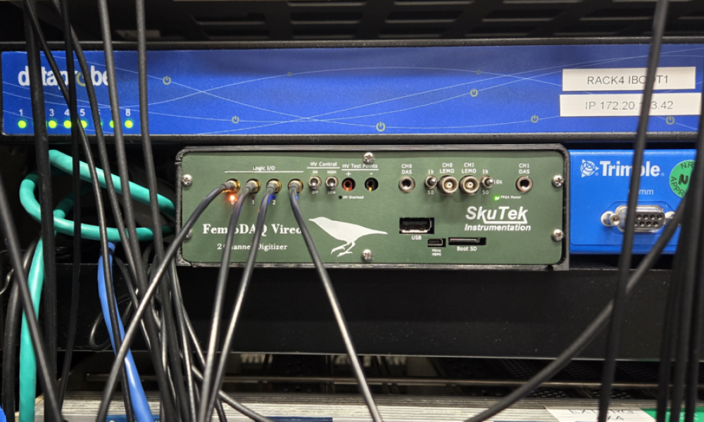 Our FemtoDAQ Vireo installed underground at Sanford Underground Research Facility in South Dakota working alongside the LZ DAQ!